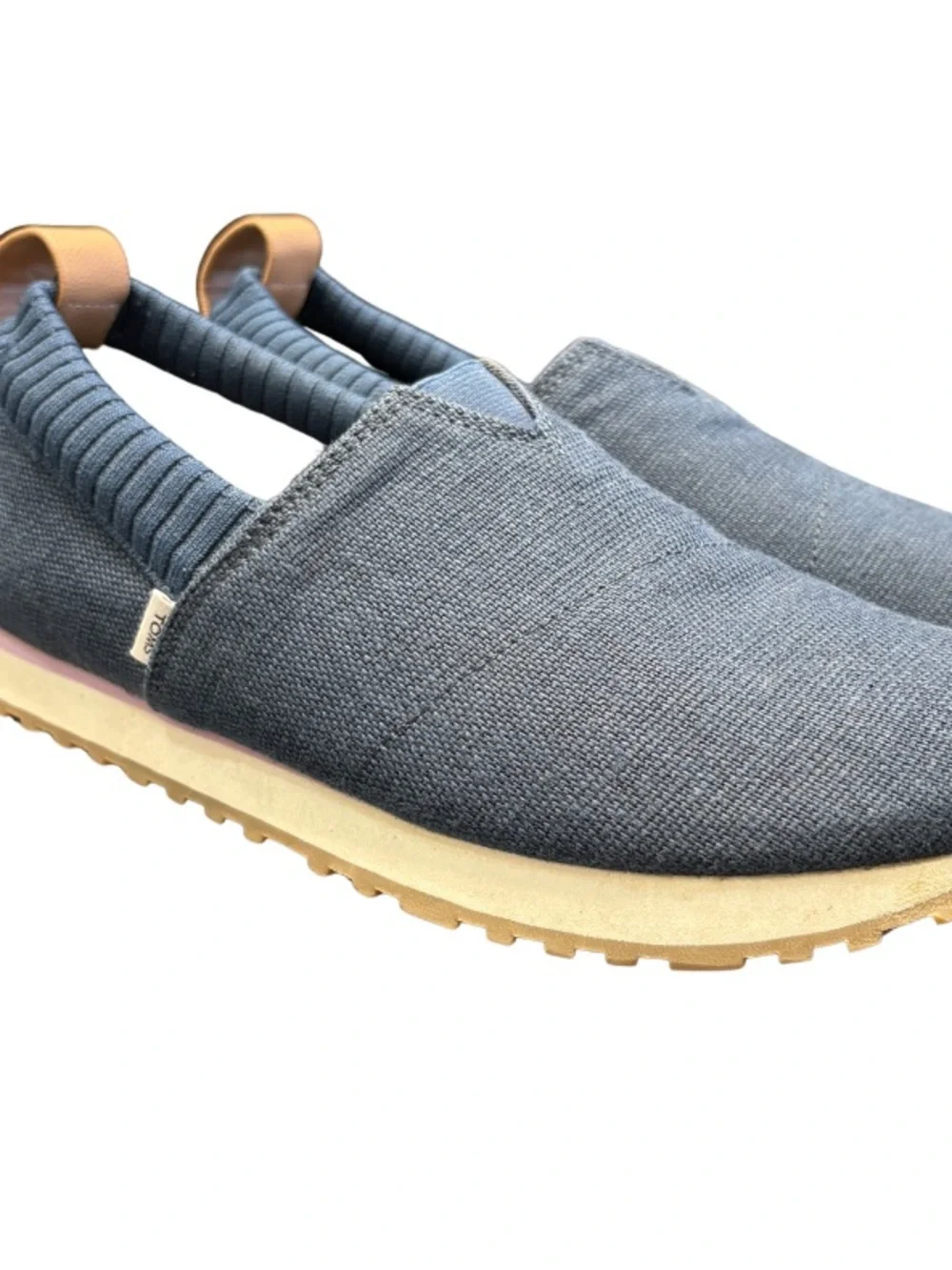 Toms Blue Slip-On Casual Flats